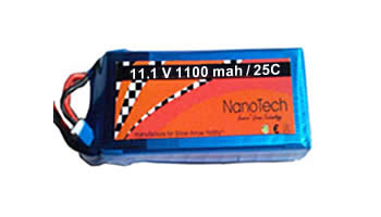 nanotech 11.1V-1100mah 25C